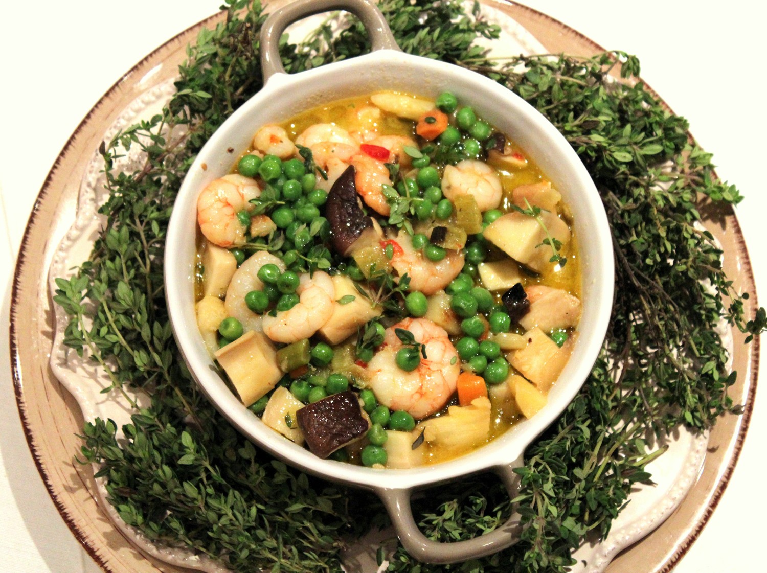 GUISANTES CON GAMBAS guisantes con gambas: