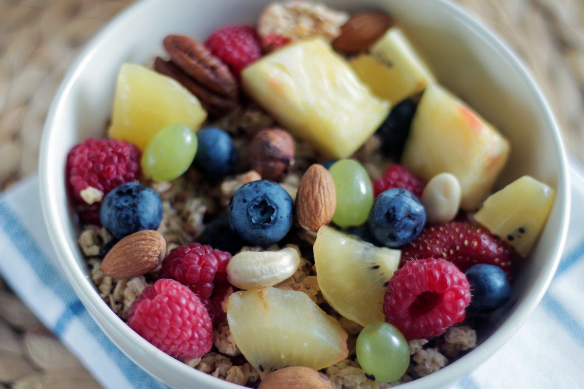Desayuno frutas bol