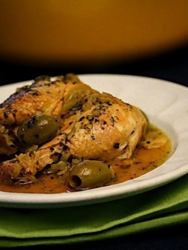 Pollo con aceitunas