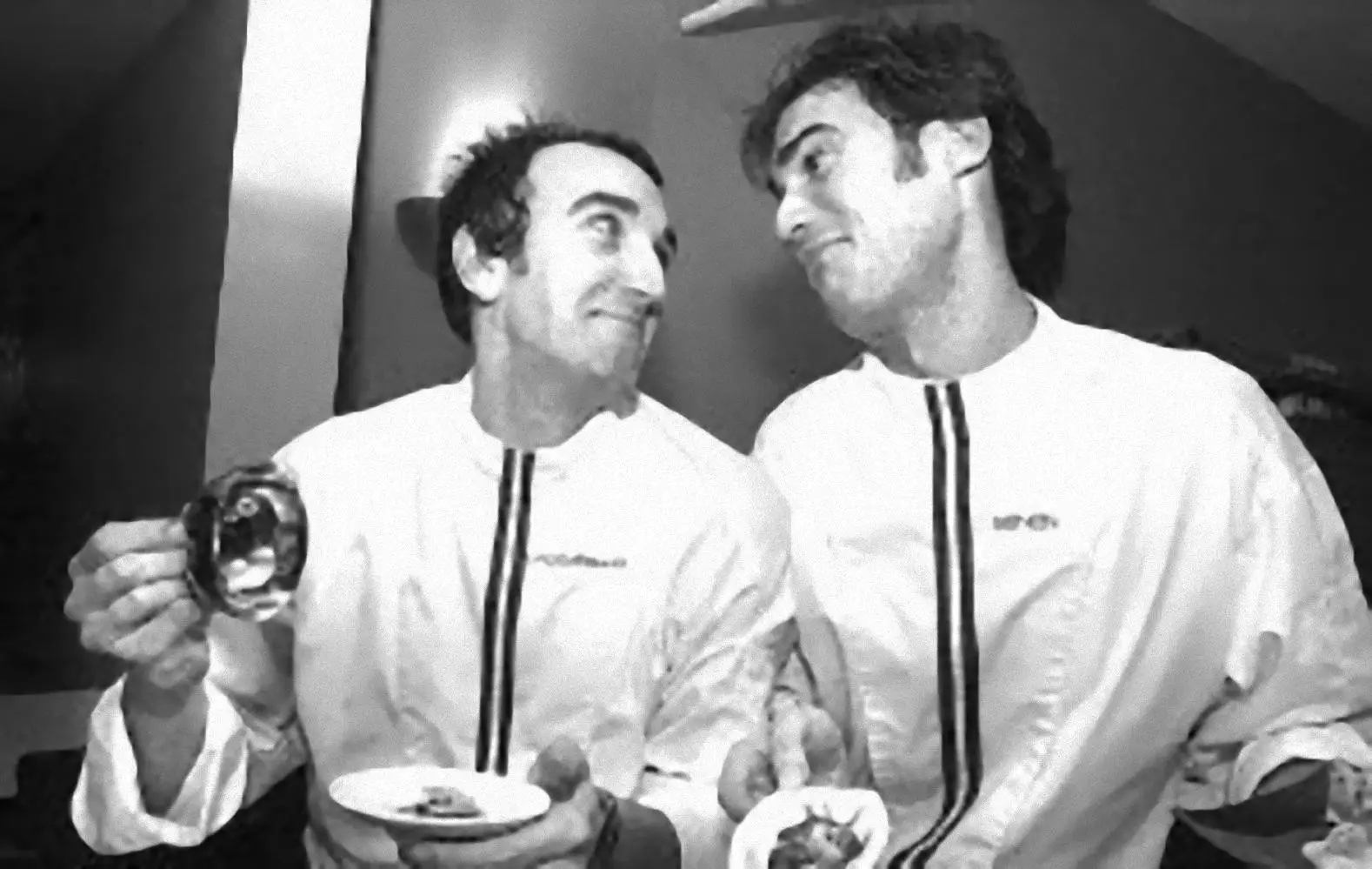 Senen Gonzalez e Iñaki Rodaballo de la sidrería Sagartoki de Vitoria