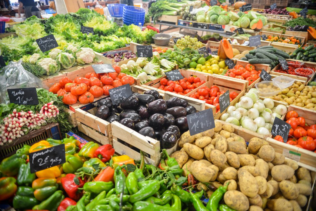 Vegetales verduras mercado