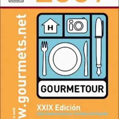 Gourmetour 2007, la guía gastronómica de España