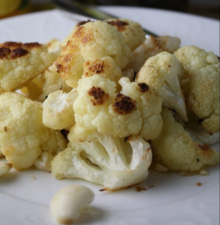 coliflor con ajo