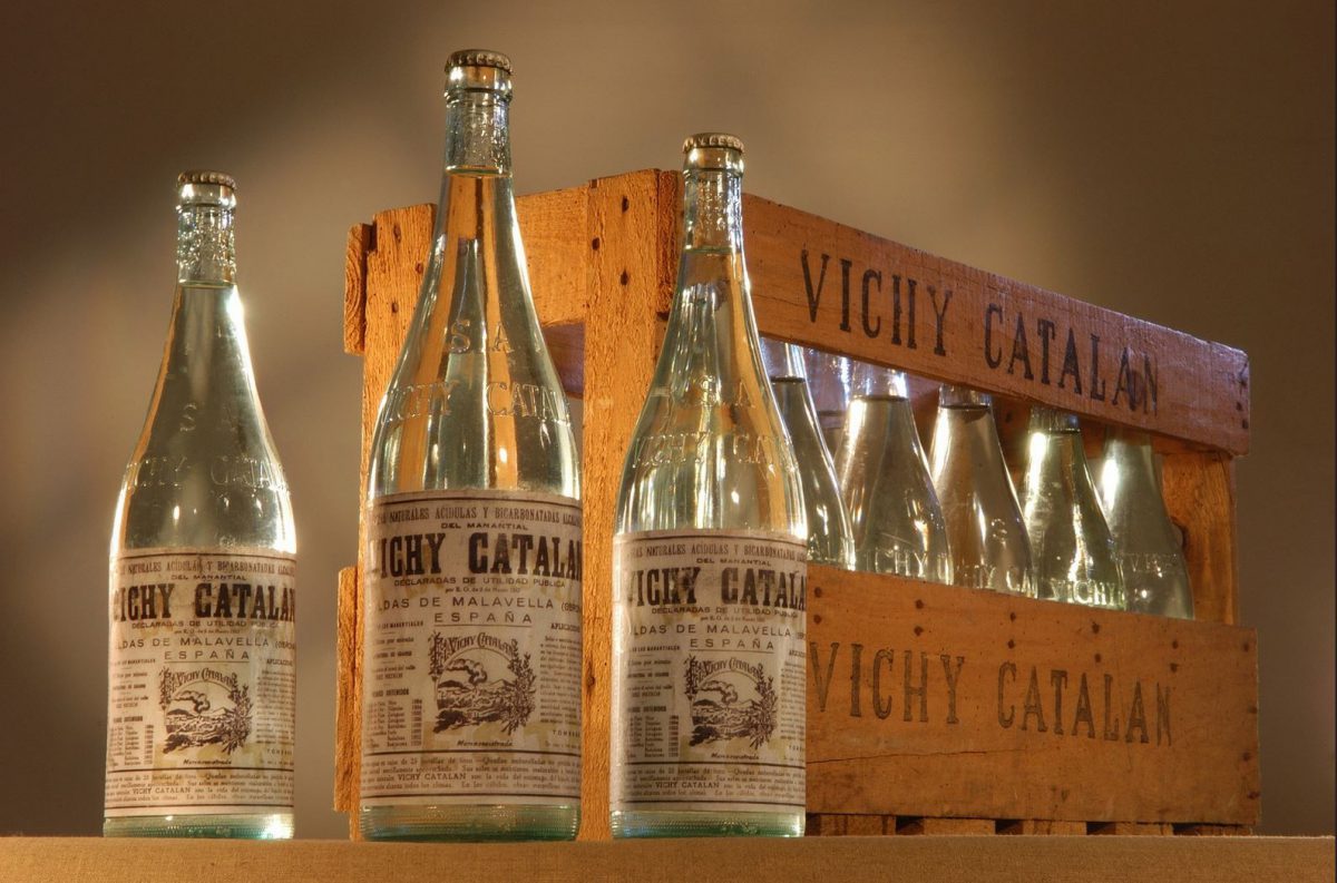 Vichy Catalán botellas en los años 40
