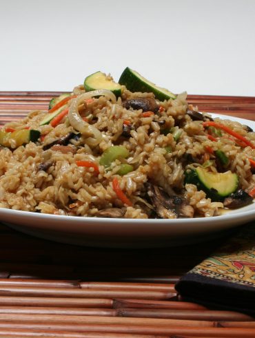 Arroz integral con verduras