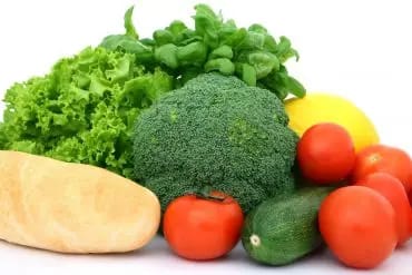 Verduras y vegetales, comida saludable