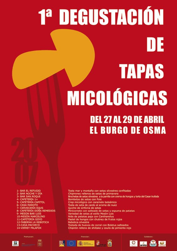 I Degustación de tapas micológicas Burgo de Osma