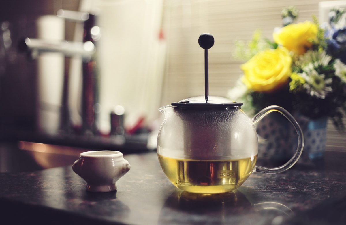 Tetera té verde