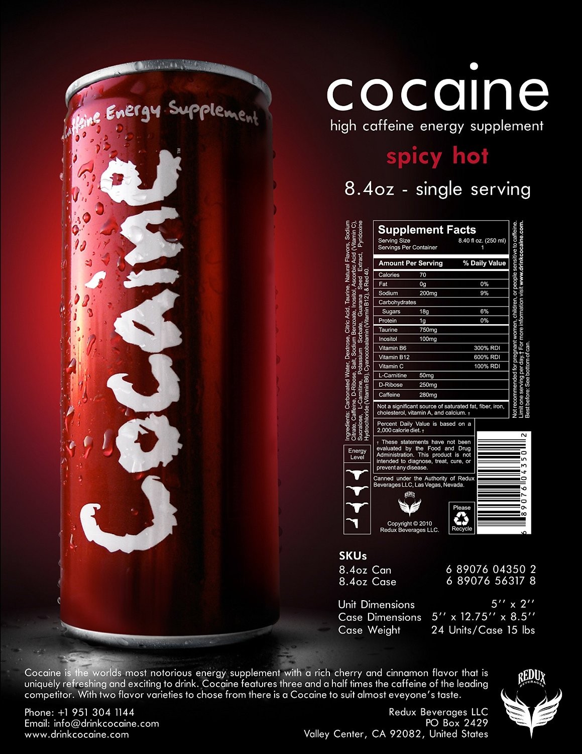Cocaine, bebida