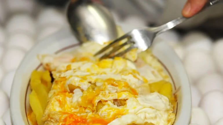 huevos rotos estilo Lucio