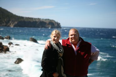 Gwyneth and Mario on the Mediterranean coast of Mallorca