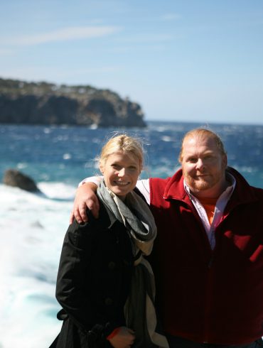 Gwyneth and Mario on the Mediterranean coast of Mallorca