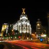 La Gran Vía de Madrid de noche