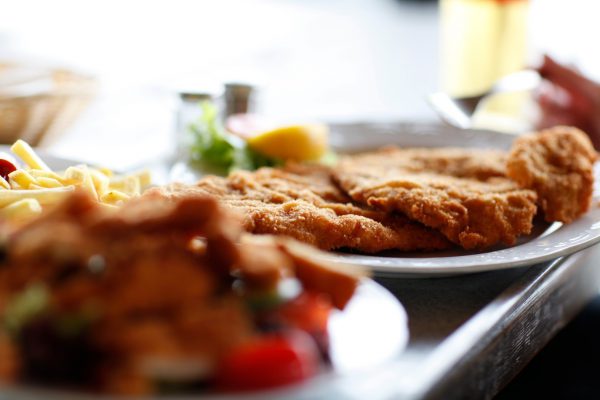 Milanesa de cerdo con queso