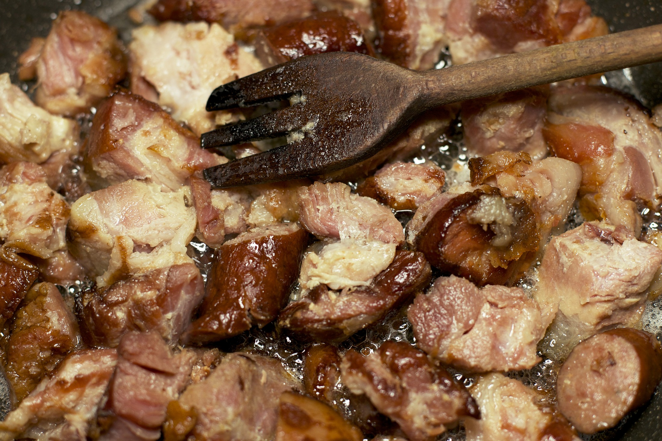 Cocinando carne