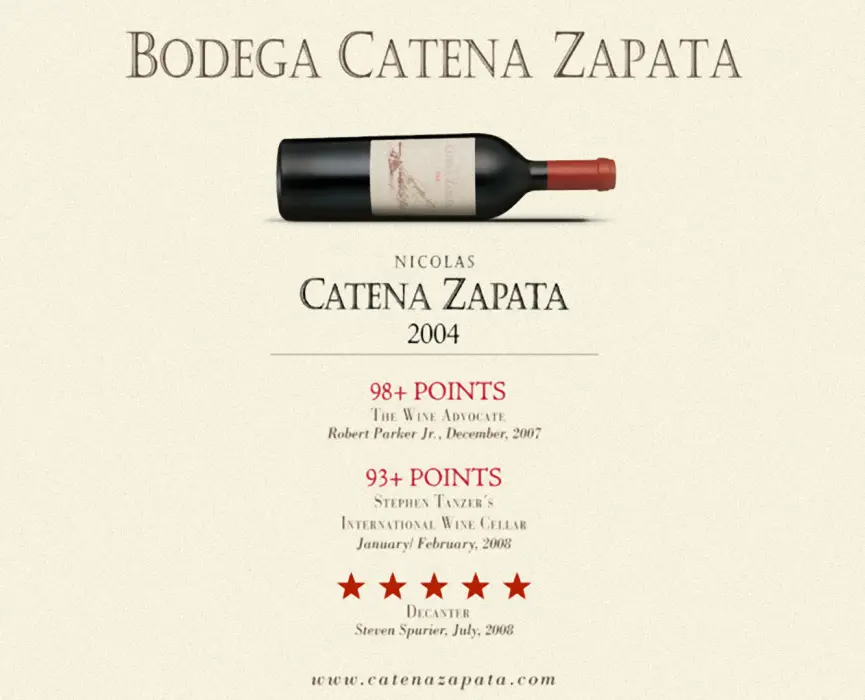 Catena Zapata 2004