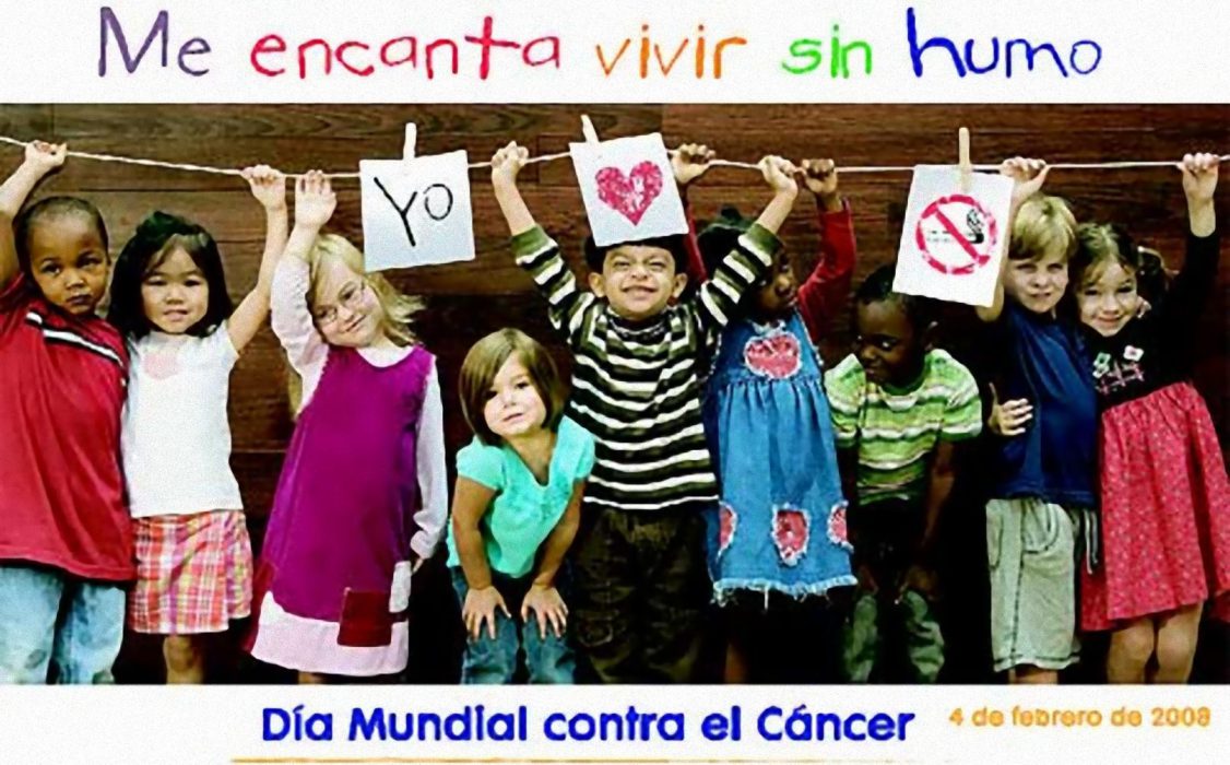 Día Mundial Contra el Cáncer, queremos vivir sin humo