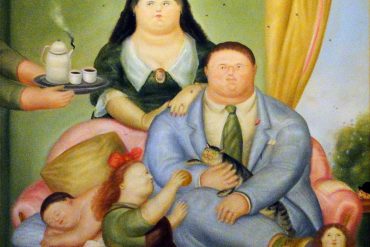 la familia colombiana fernando botero 1973