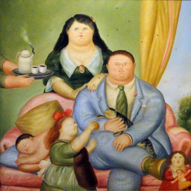 la familia colombiana fernando botero 1973