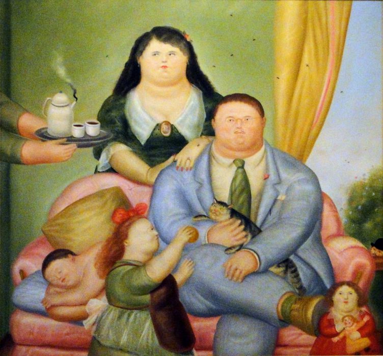 la familia colombiana fernando botero 1973