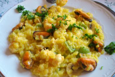 Arroz con cigalas y mejillones