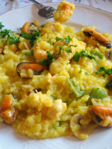 Arroz con cigalas y mejillones