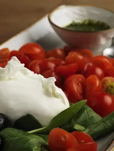 Mozzarella y tomates