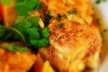 Receta de Pollo a la naranja con aroma al jengibre