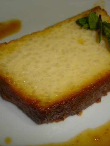 Flan de arroz con leche