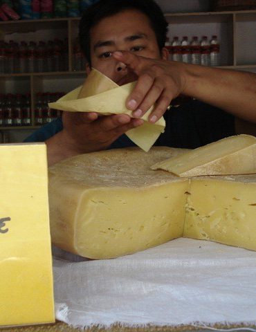 Queso de leche de yak