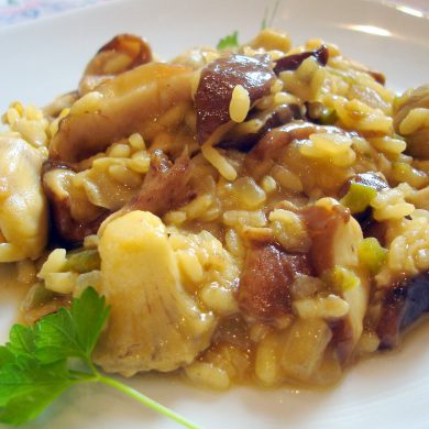 Receta de Risotto de setas Shiitake