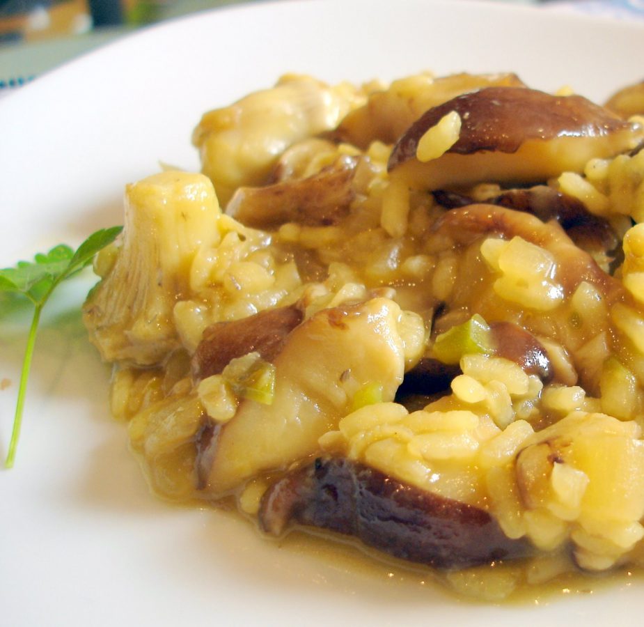 Receta de Risotto de setas Shiitake