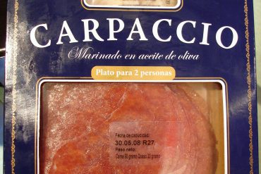 Carpaccio marinado en aceite de oliva Skare