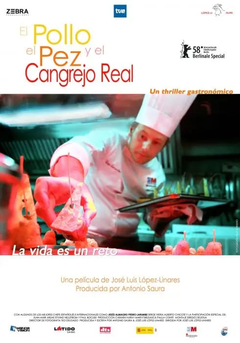 Cartel de El Pollo el pez y el cangrejo real Cartel de El Pollo el pez y el cangrejo real