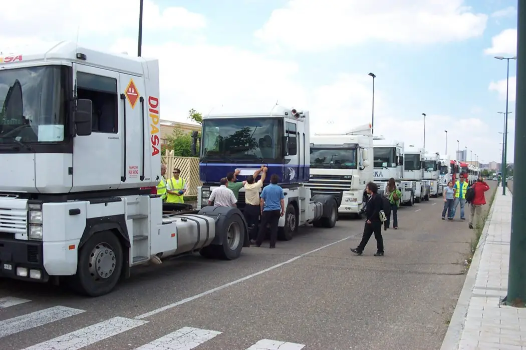 Huelga de camioneros Huelga de camioneros