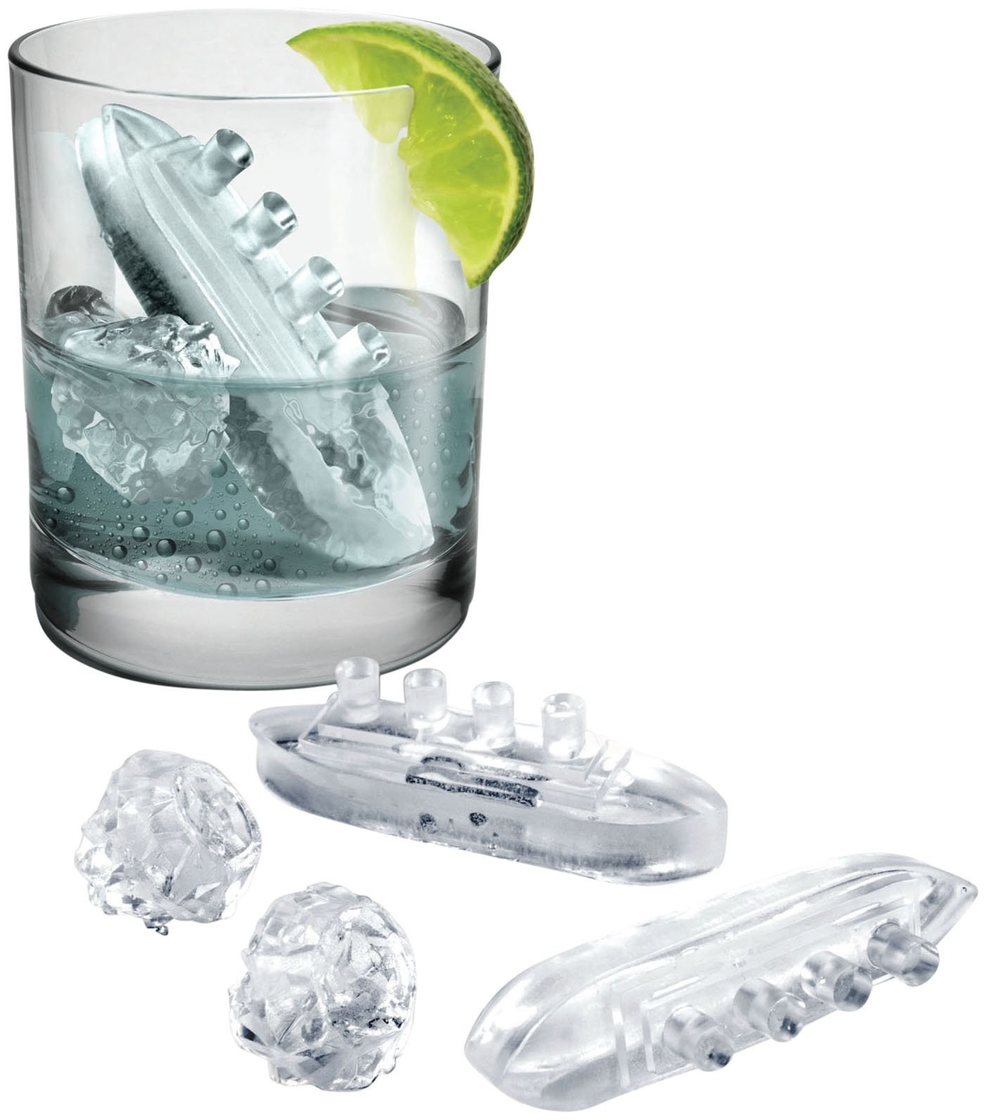 Pack para hacer cubitos de hielo Gin & Titonic (5)