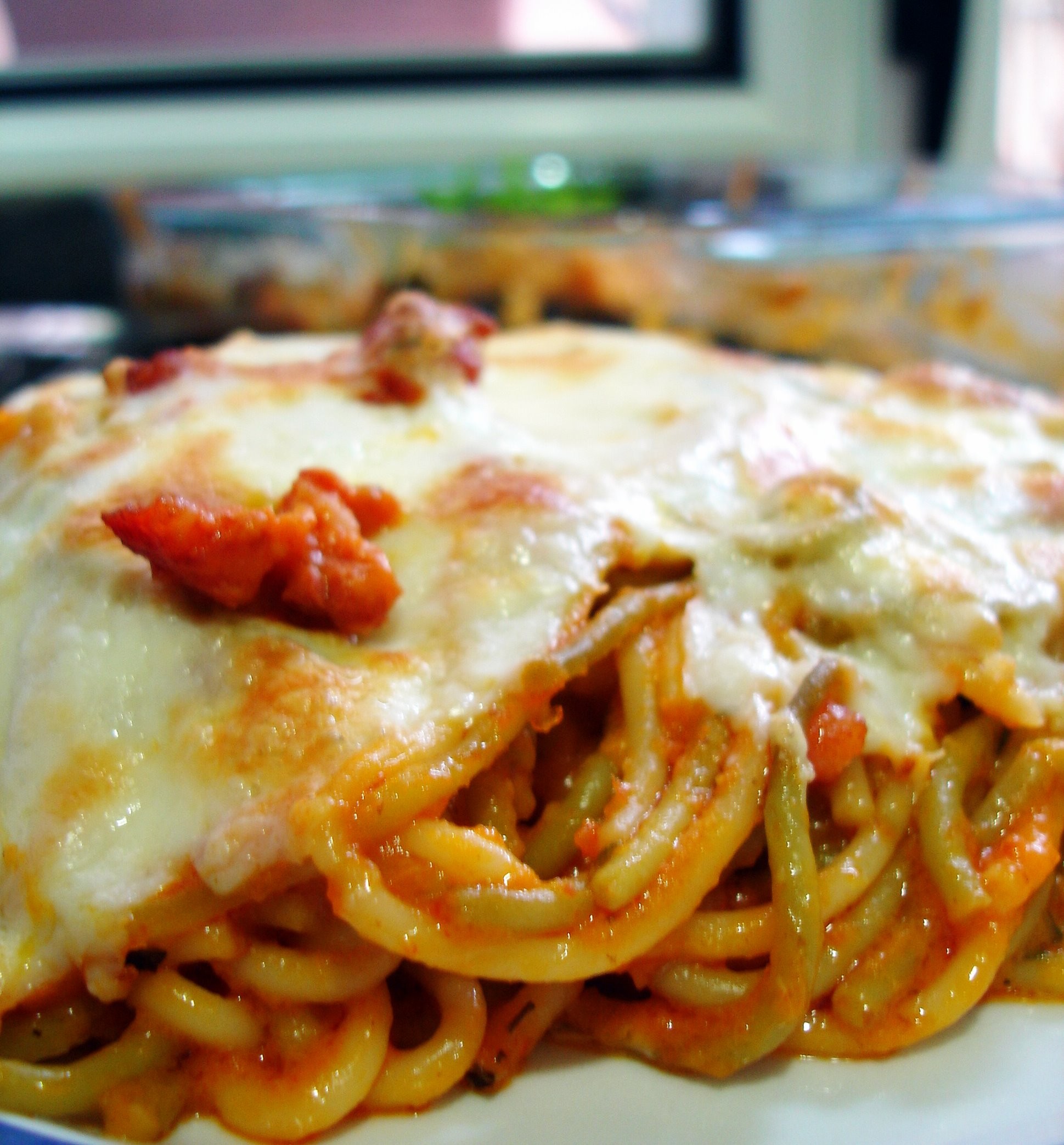 Espaguetis con chorizo