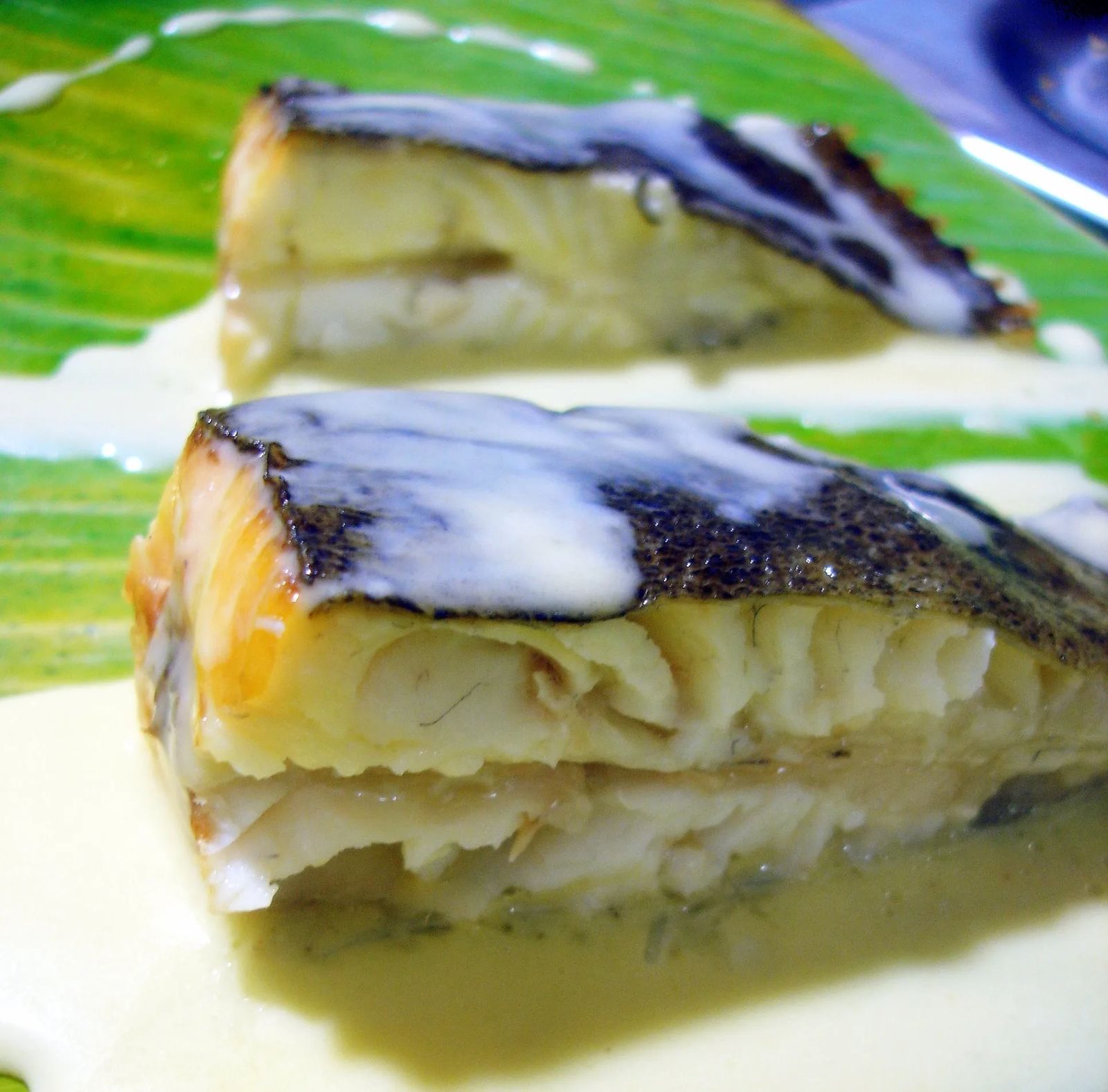 Rodaballo al horno con salsa Thai Rodaballo al horno con salsa Thai