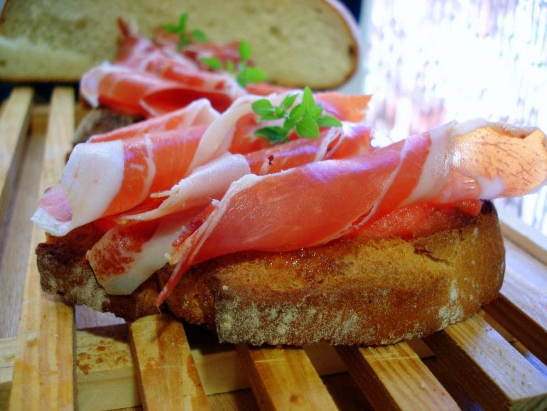 tapa de jamón ibérico