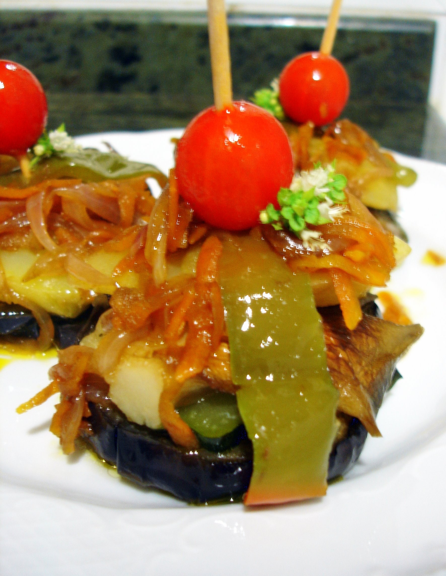 Pincho vegetal, una tapa vegetariana