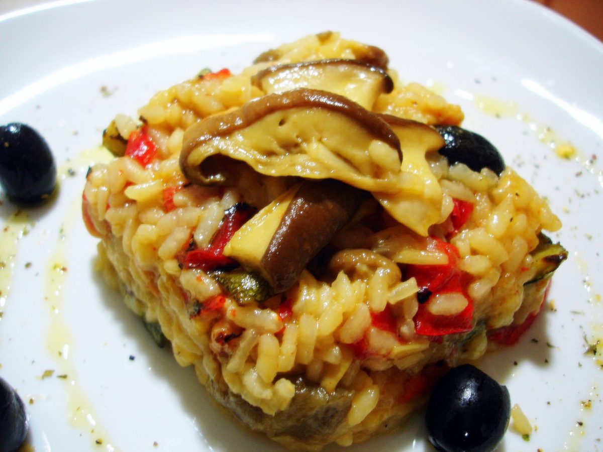 Arroz con boletus