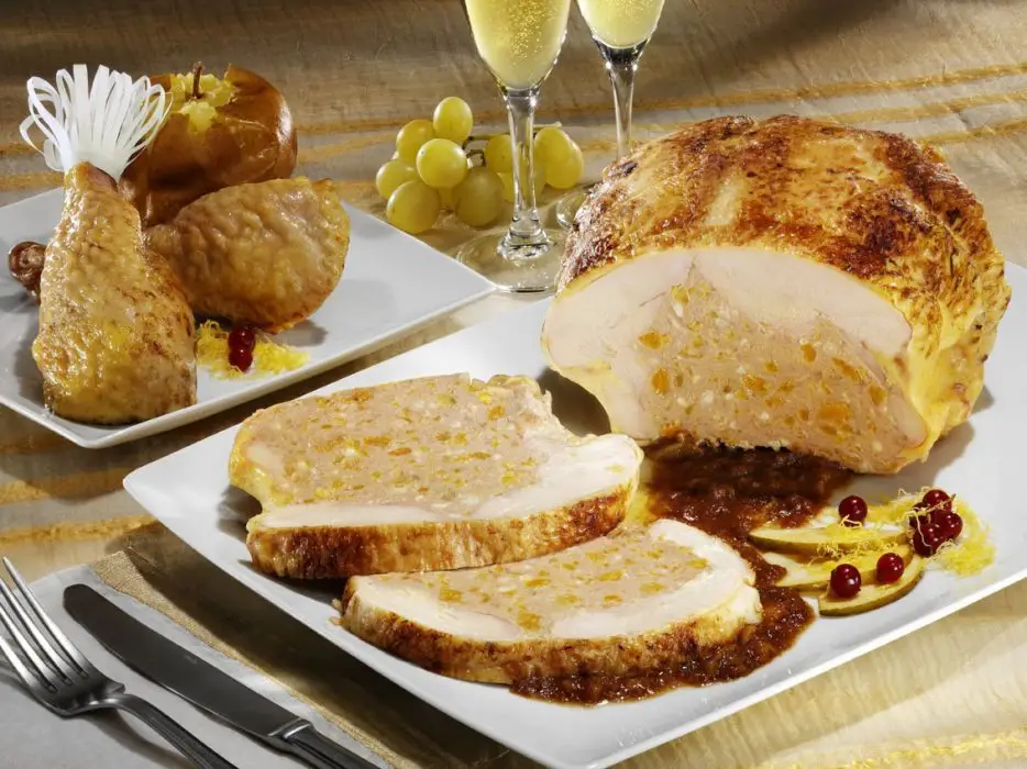 Capon de cascajares relleno sin gluten Capon de cascajares relleno sin gluten