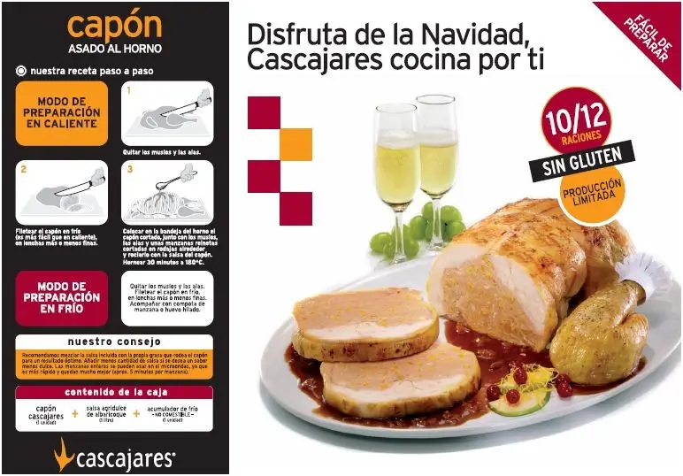 El Capón Cascajares Relleno apto para los celíacos El Capón Cascajares Relleno apto para los celíacos