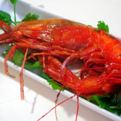 Receta de Carabineros a la plancha