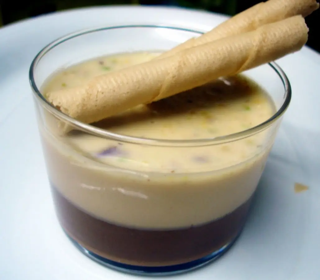 Crema de chocolate y turrón con pistachos 1 Receta de Crema de chocolate y turrón con pistacho