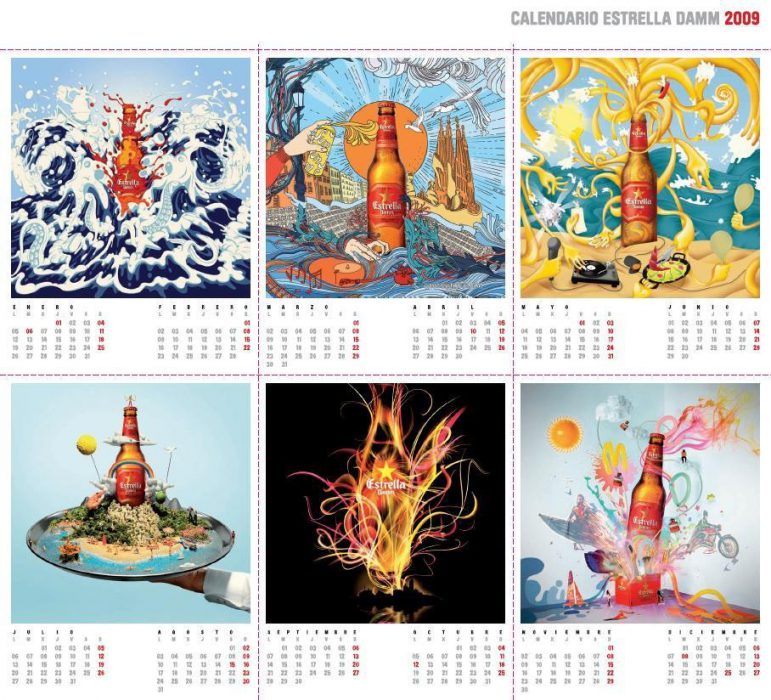 Estrella Damm el calendario 2009