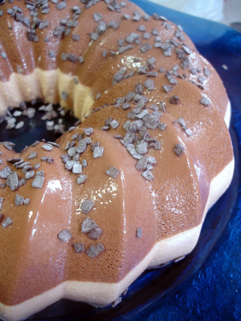 tarta de chocolate y turrón