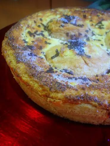 Receta de Tarta de queso y manzana reineta