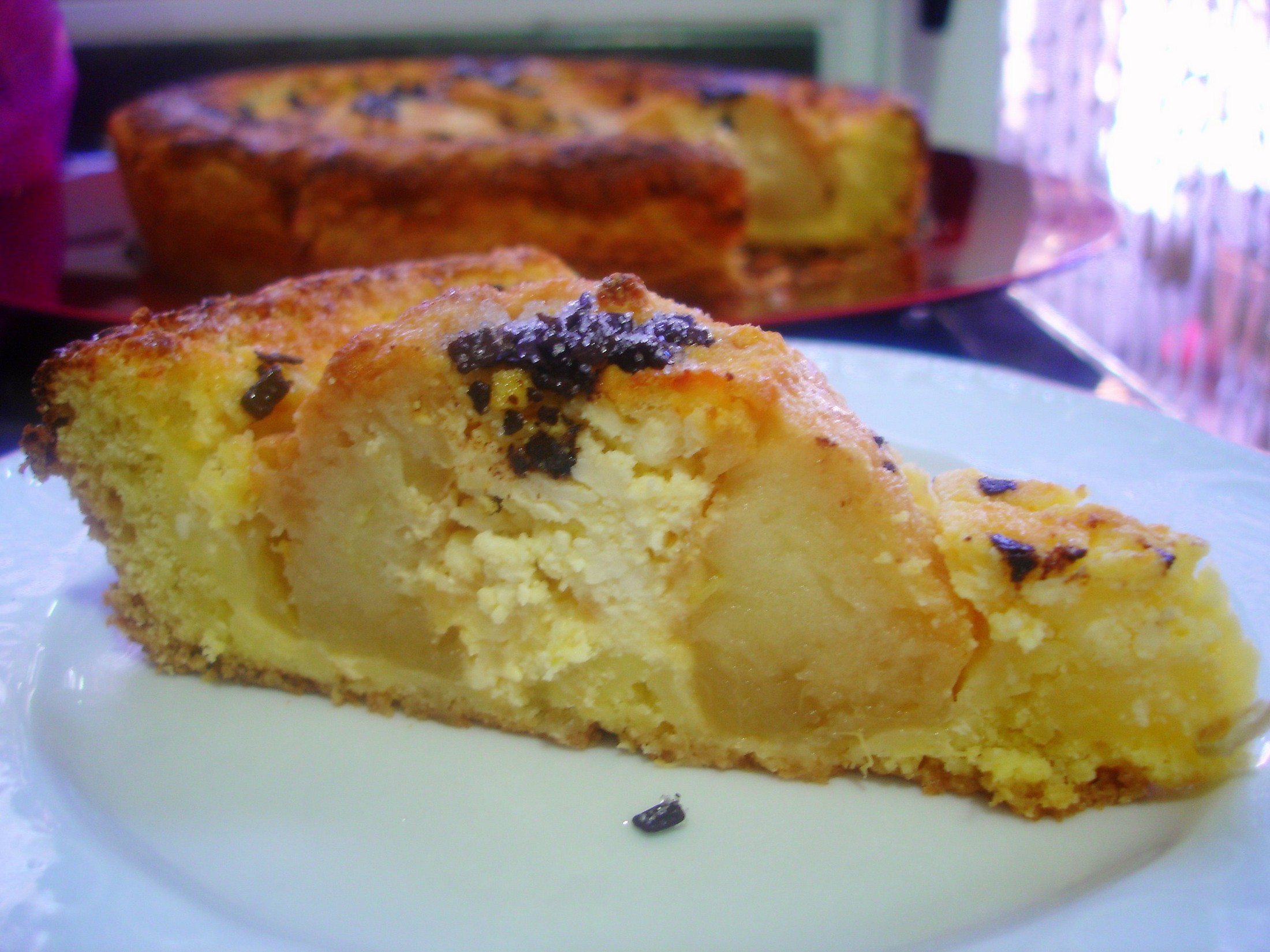 Receta de Tarta de queso y manzana reineta