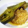 Arroz con alcachofas